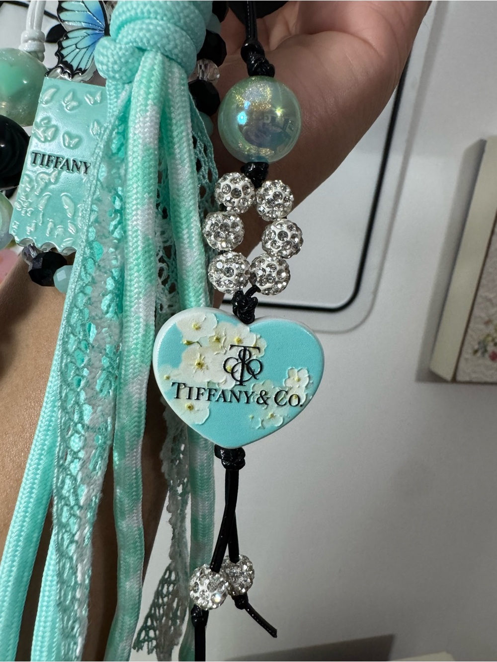 Blue Phone/Key/Bag Chain #P1131 - Picture 4 of 11